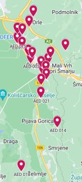 AED TOČKE V OBČINI ŠKOFLJICA